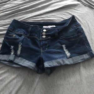 Ripped jean shorts from YMI! Barely worn